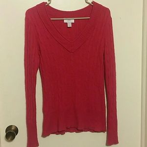 Bright fushia loft sweater