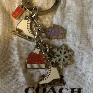 Authentic coach, rare winter fob/keychain