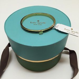 Kate Spade narrow black & gold bangle NBW NWT
