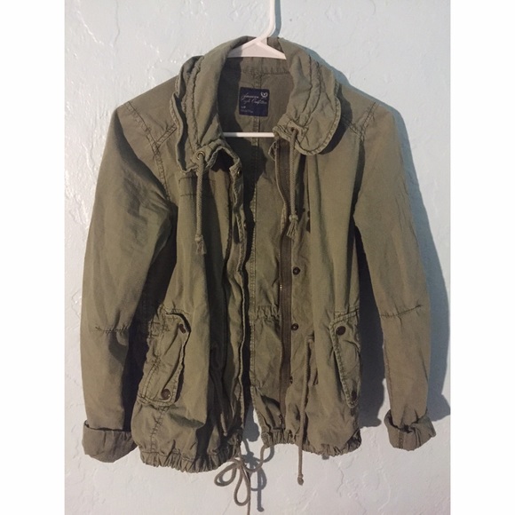 Green utility jacket