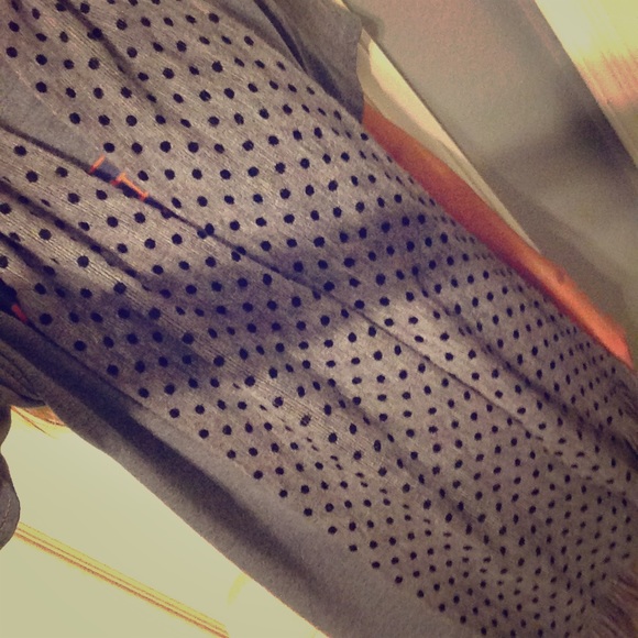 New York and company polka dot scarf with tags