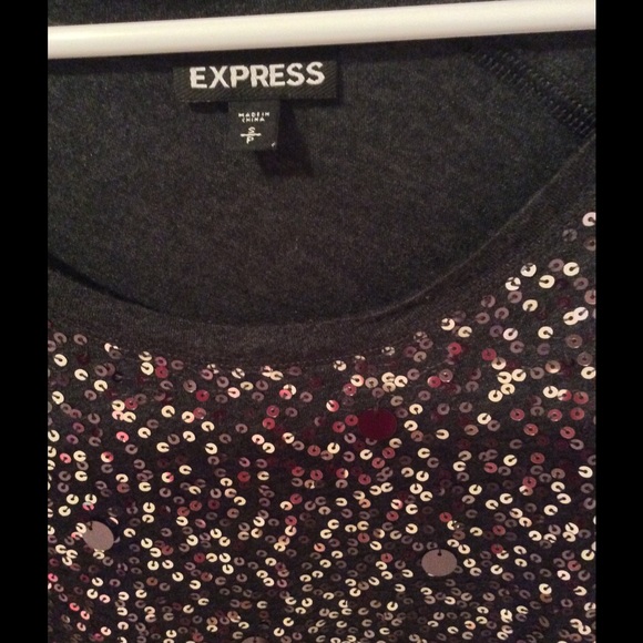 EXPRESS sequin top - Picture 2 of 2