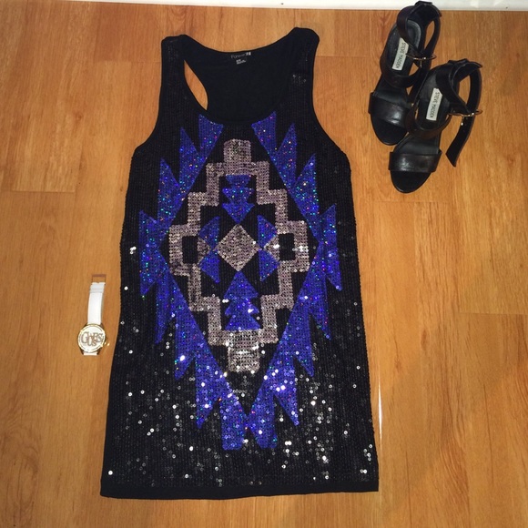 Forever 21 Dresses & Skirts - HOLIDAY Sequin Racer Back Dress
