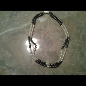 Authenic grey & white pearls from India