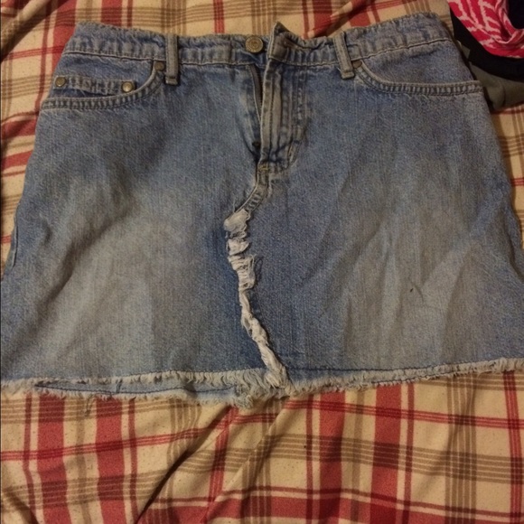 *SOLD* Jean Mini Skirt - Picture 1 of 4