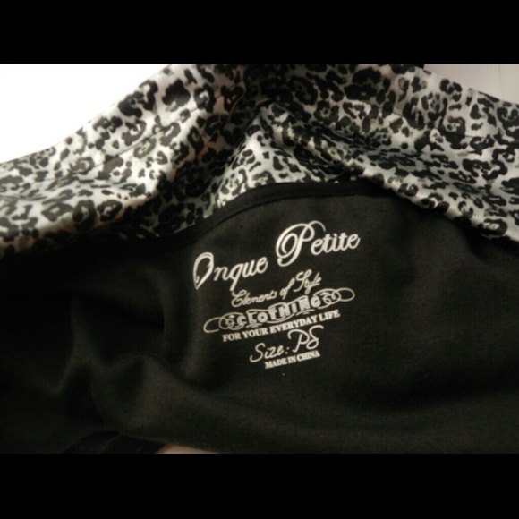 Jacket with animal printed collar - Picture 4 of 4