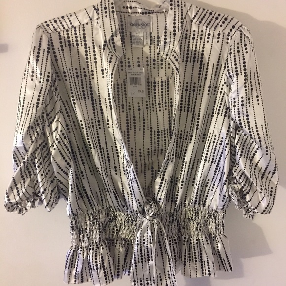Black & White Polka Dot Blouse