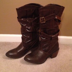 Brown Leather Boots