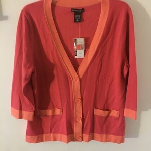 Coral & Peach Cardigan 🍊