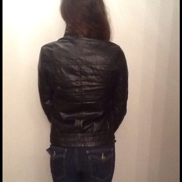 🥀DONATING 3/20 Faux Leather Bomber Jacket - Picture 3 of 4