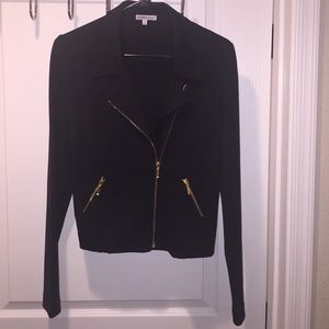 Black moto jacket