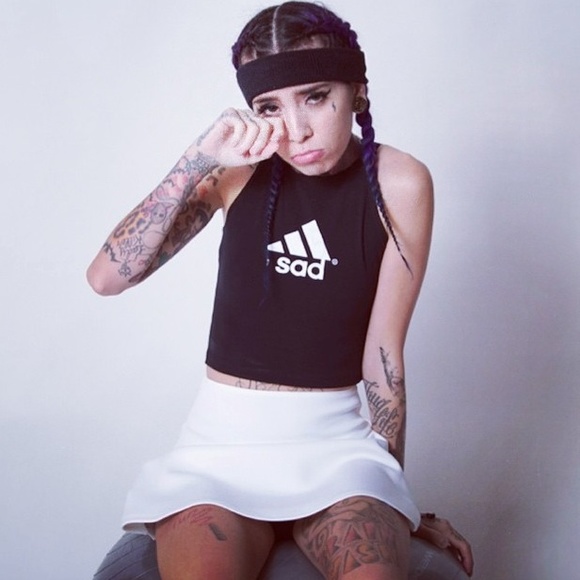 SAD crop top (in white)