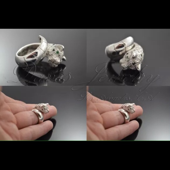 Panther Ring Sterling Silver - Picture 2 of 4