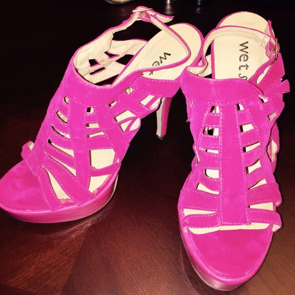 Wet Seal Hot Pink Heels