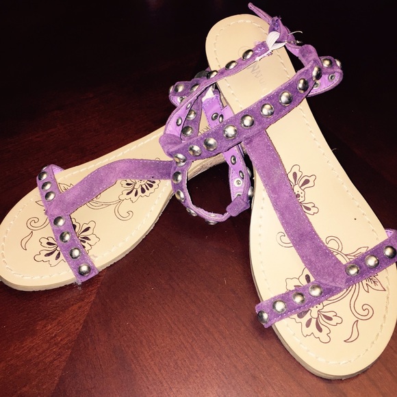 Purple Gladiator Sandals