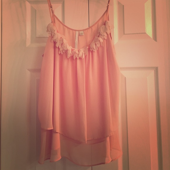 Blush colored spaghetti strap top
