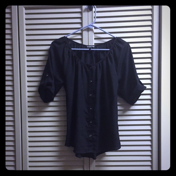Black EXPRESS top.