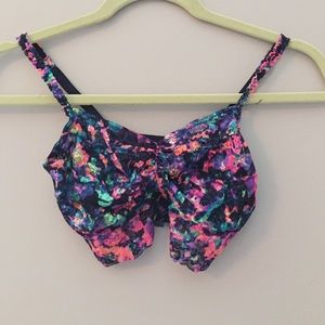 multi colored lace bralette