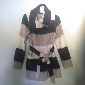 Striped Trench Coat