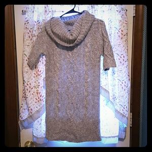 Cowl neck Sweater dress