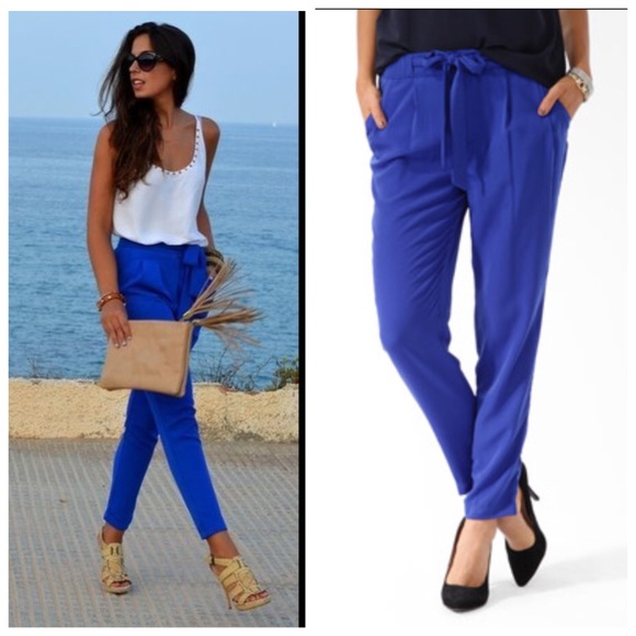 Royal blue pants!💙