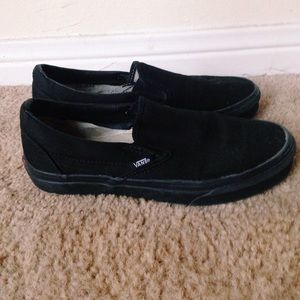 black slip on vans