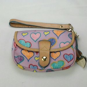DOONEY & BOURKE Multi Colored Leather Heart Print