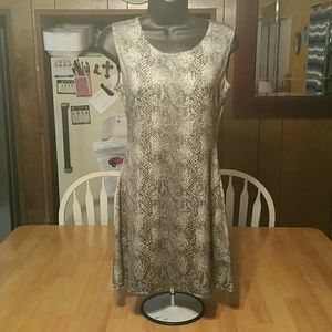 Snakeskin pattern dress