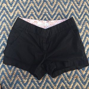 J Crew Chino Black Shorts