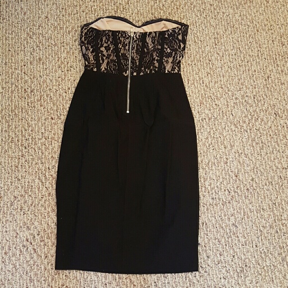 Sexy strapless black lace dress - Picture 2 of 4