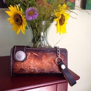 Handmade leather wallet