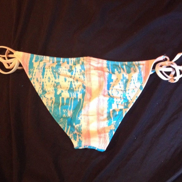 String Multi-Colored Bikini Bottom - Picture 3 of 3