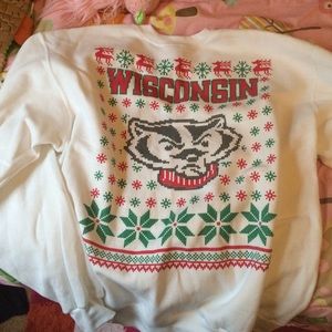 Uni sex ugly sweater Wisconsin Badgers xl