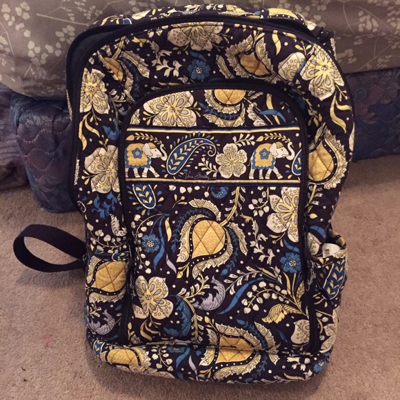 Vera Bradley blue/yellow backpack