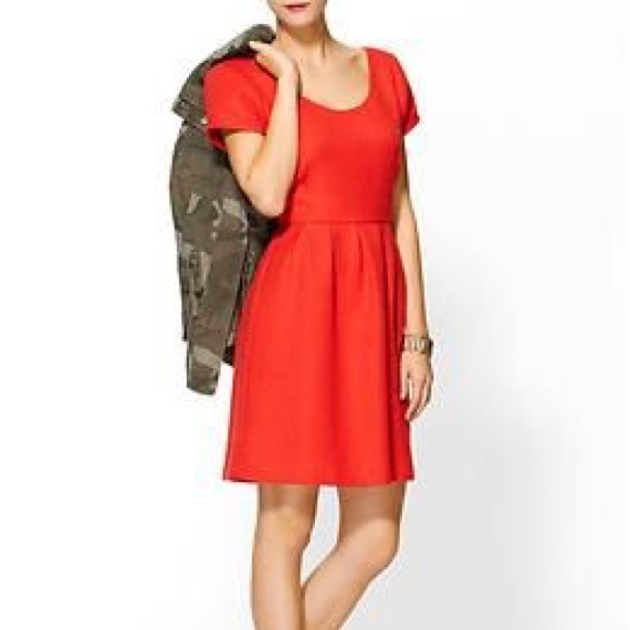 Pim + Larkin Dresses & Skirts - Pim + Larkin Poppy Orange Fit N Flare Dress