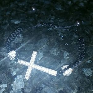 ~ Cross Shambala Rhinestone Bracelet ~