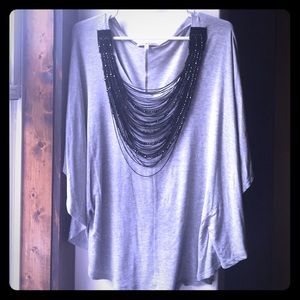 Collective Concepts beaded shirt