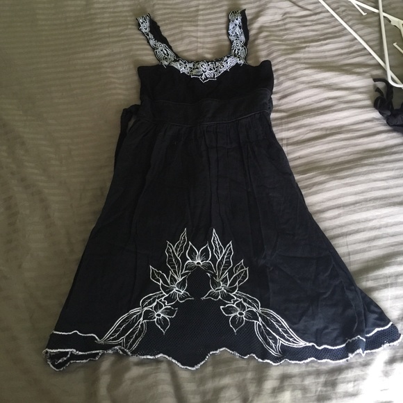 Free people black and white dress