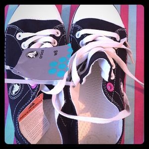 New crocs lace up sneakers