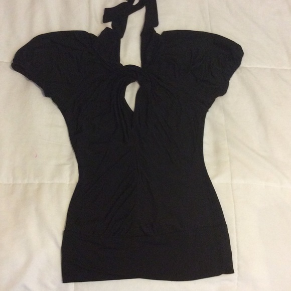 Bebe black blouse