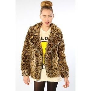 UNIF Donna Leopard Fur Coat!