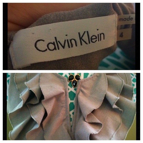 Classy Light Grey Ruffled Dress - Picture 3 of 3