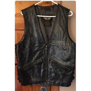 Harley Davidson leather vest