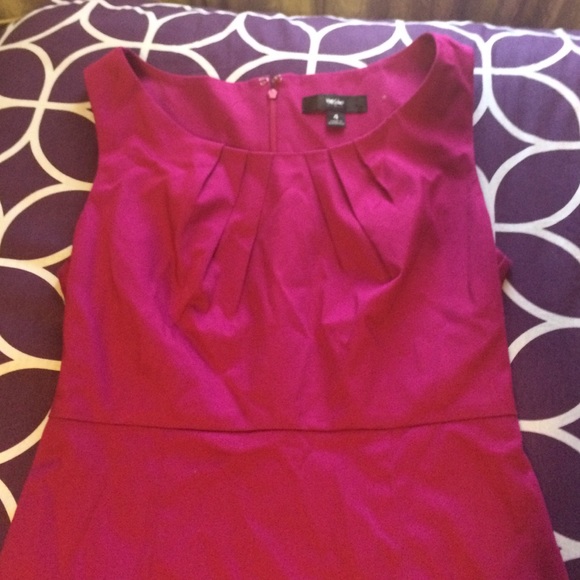 Magenta cotton Dress.