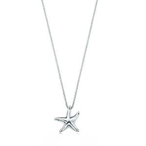 Tiffany Elsa Perretti Starfish Necklace Silver