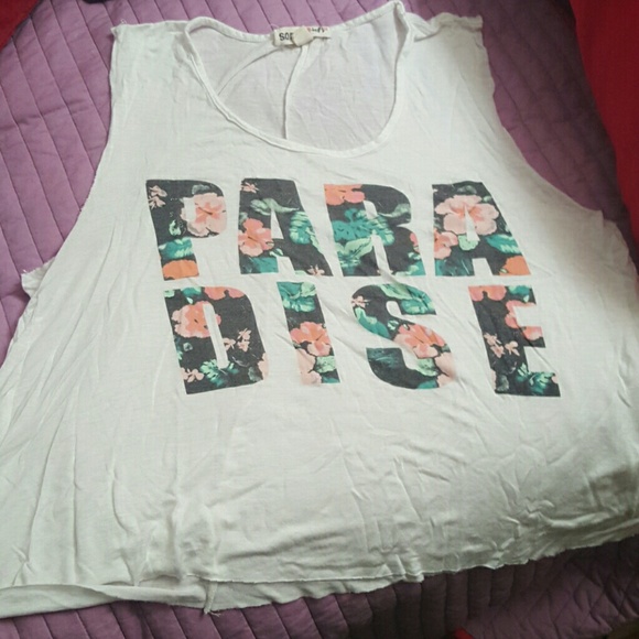 Paradise shirt / top with floral