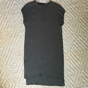 Zara basic olive green dress