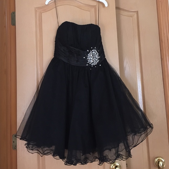 Black with Silver Stones Party dress