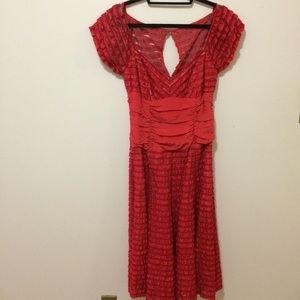 Nanette Lepore red dress.