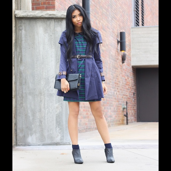 She Likes Dresses - tartan / plaid collar dress She Likes Dresses - tartan / plaid collar dress
